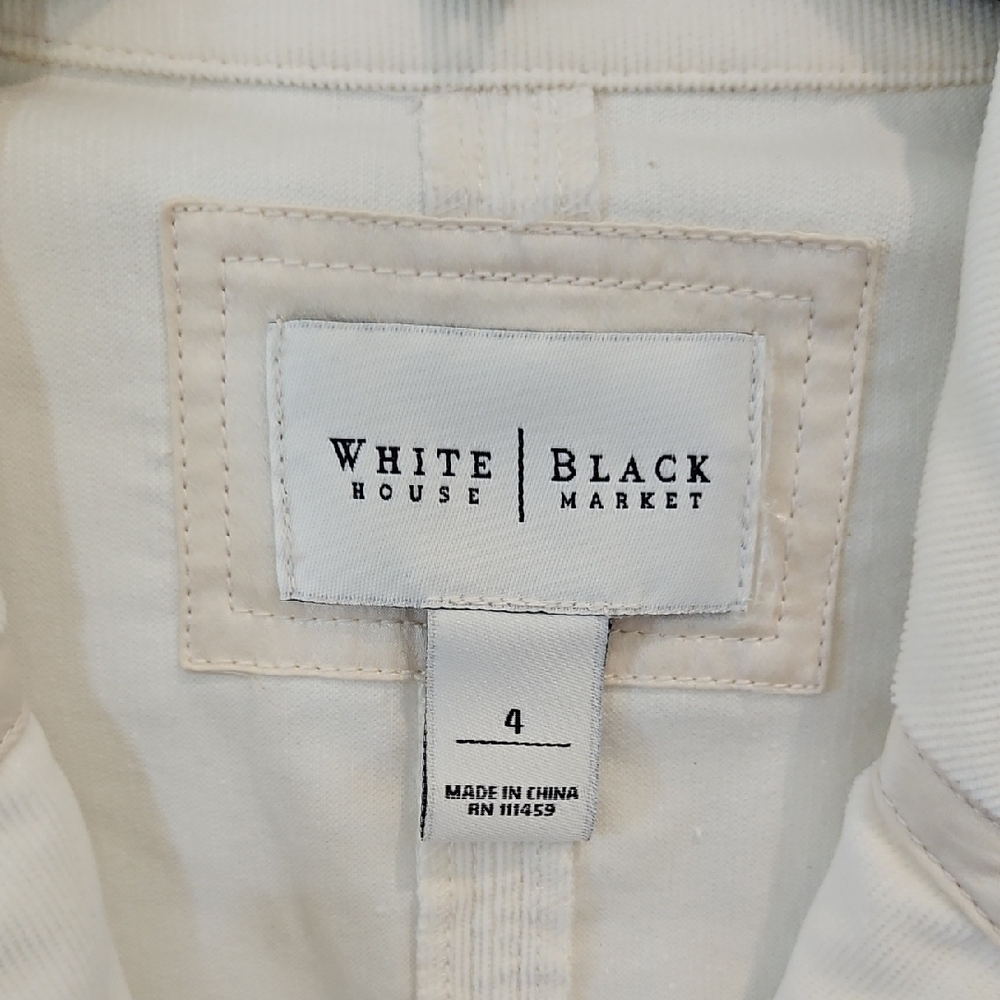 Creamy White Women's Jacket by White House Black Market - Picture 2 of 3